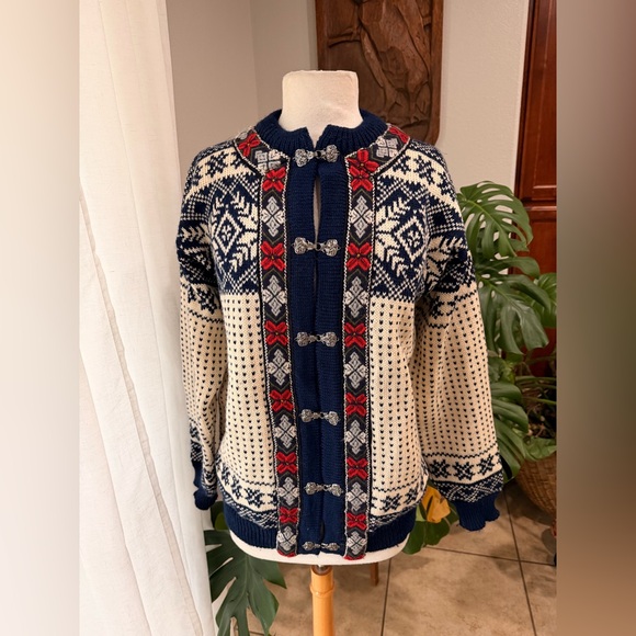 Dale of Norway Pure New Wool Nordic Cardigan SweaterM (50)